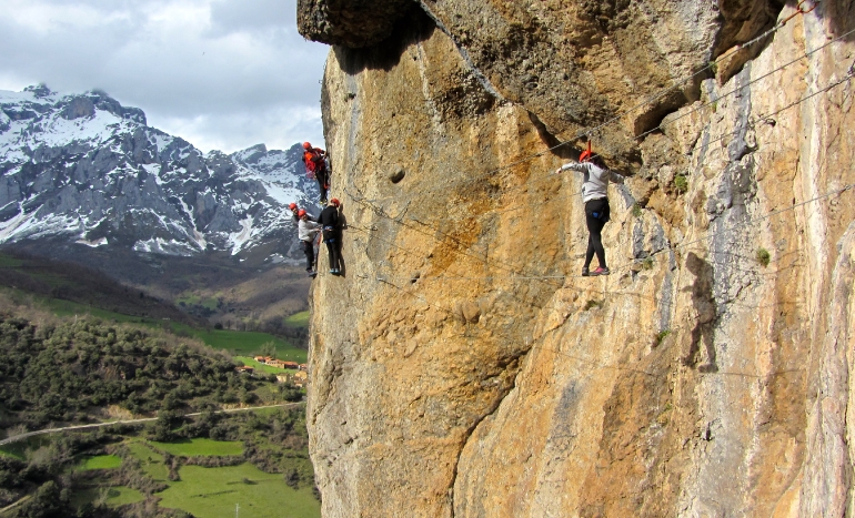 Rock climbing and via ferrata in Picos de Europa